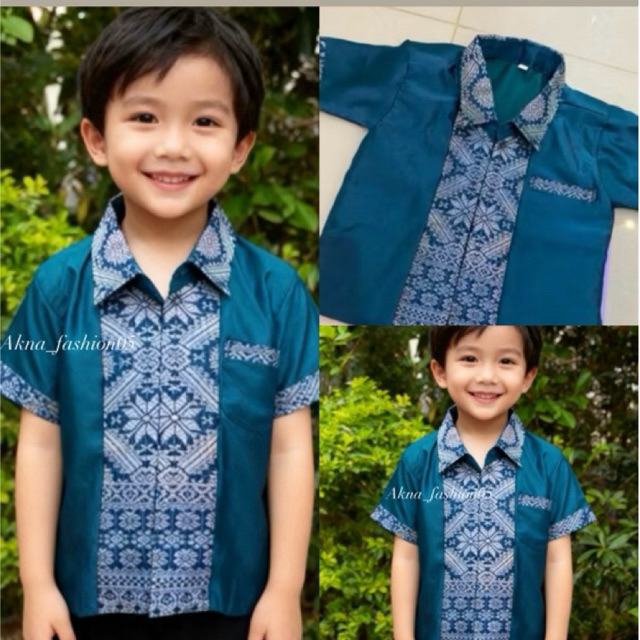 BAJU KEMEJA ANAK LAKI-LAKI 1-6 thn/baju kemeja anak laki-laki lengan pendek//baju anak khas palemban