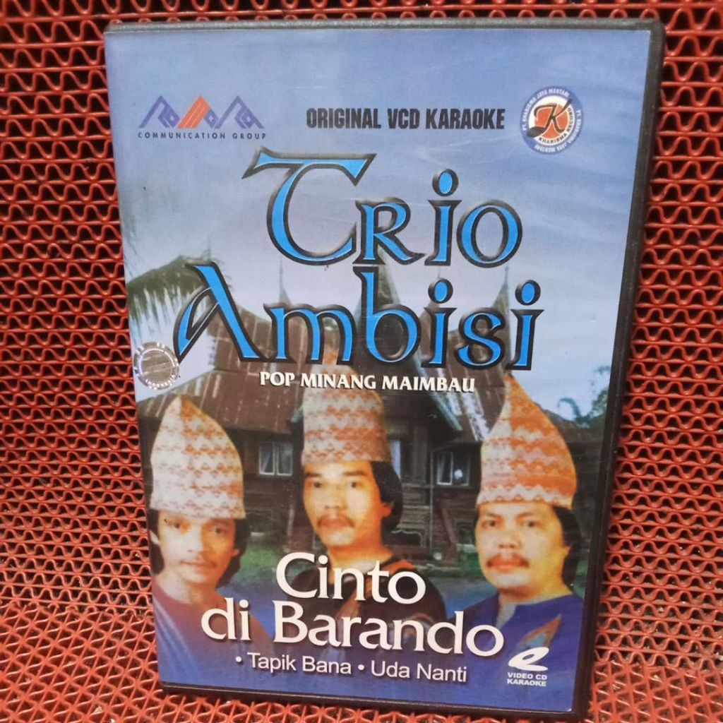 VCD KARAOKE MINANG TRIO AMBISI 100% ORIGINAL BARU