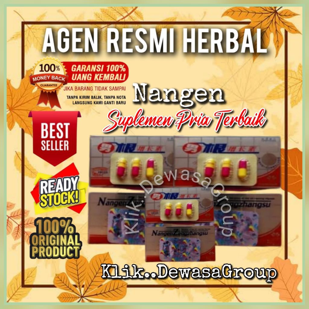 Nangen ZengZhangsu Asli Original isi 12 Suplemen pria