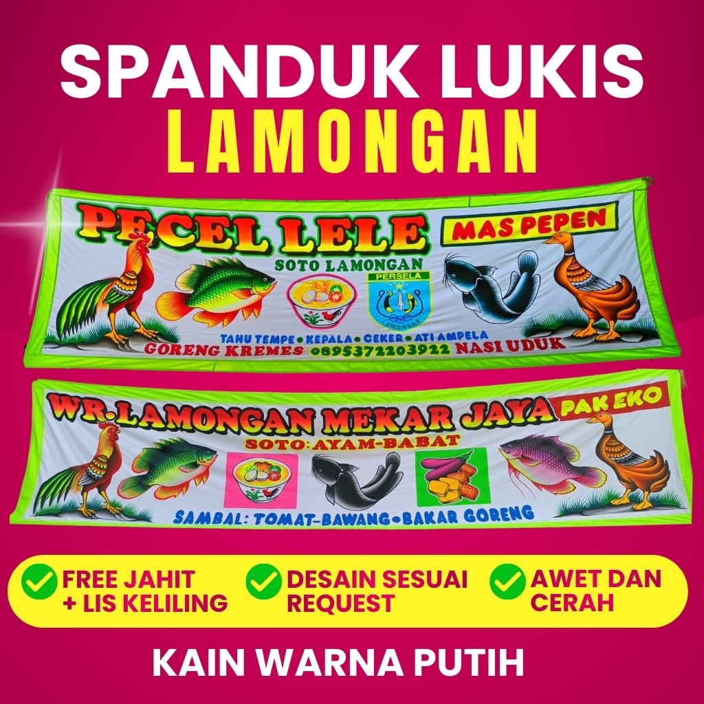 Spanduk Lukis Pecel Lele (1-5 meter) | Nasi Goreng | Soto | Makanan Dan Minuman Lainnya – Spanduk Wa