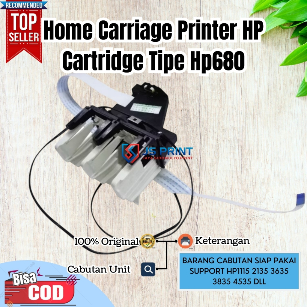 Home Cartridge HP 680, Carriage Unit Printer HP Deskjet 2135 2130 Used