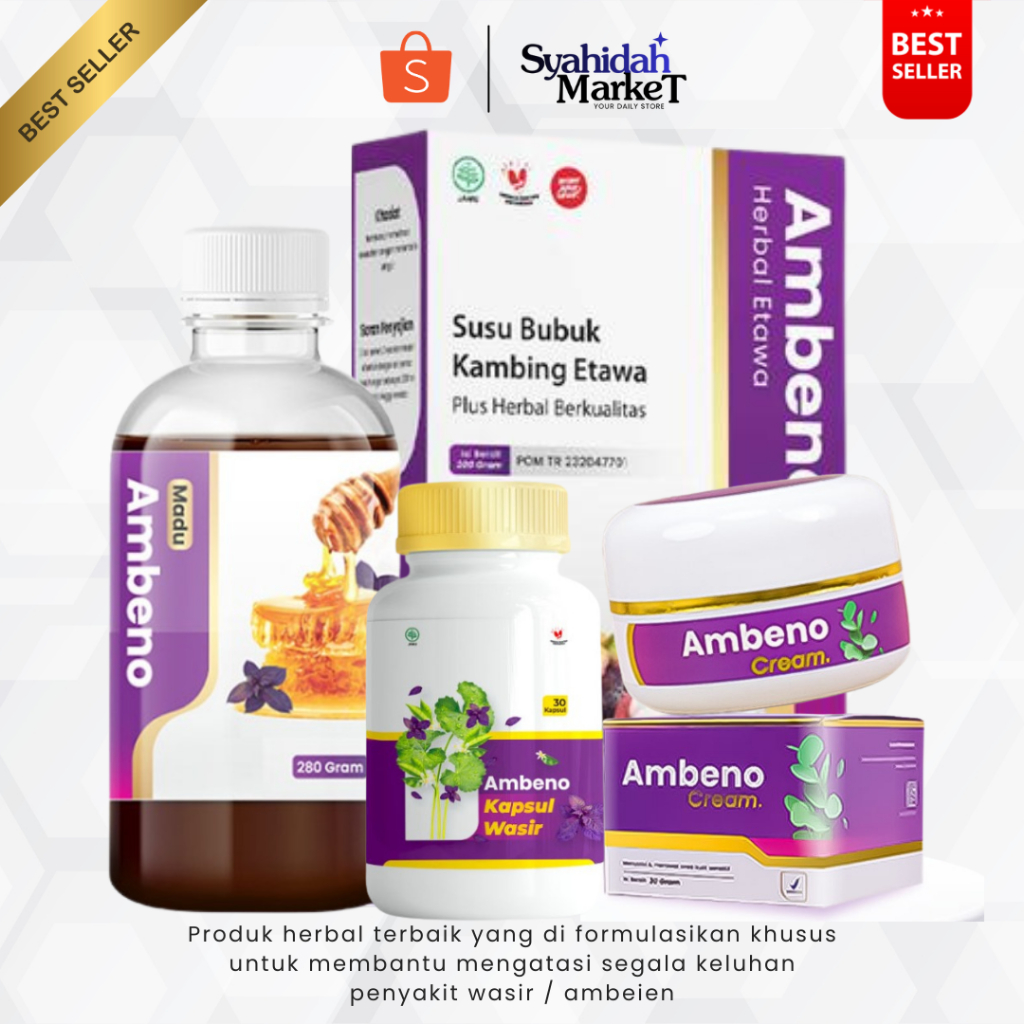 AMBENO ORIGINAL OFFICIAL STORE Obat Wasir Ambeyen Tanpa Operasi Halal BPOM