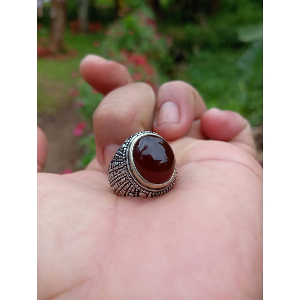 Batu aqiq yaman asli original ( Real pict)