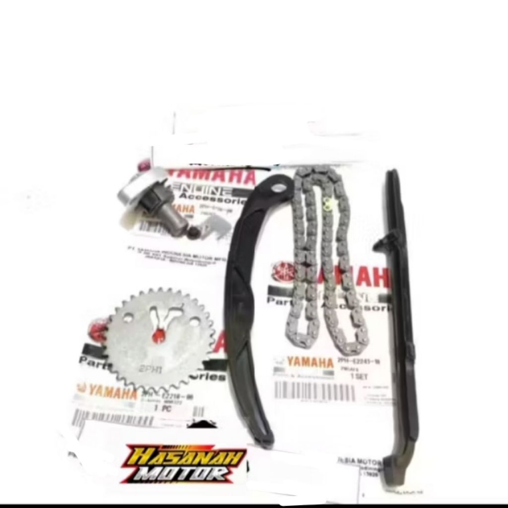 RANTAI KETENG + GIGI SENTRIK + TONJOKAN KETENG + KARET TENSIONER MIO ME MIO GT 125 FINO 125 X-RIDE 1