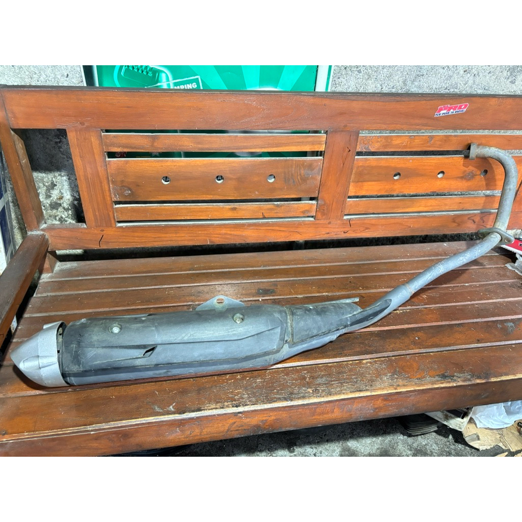 knalpot yamaha jupiter mx king new 2pv original copotan