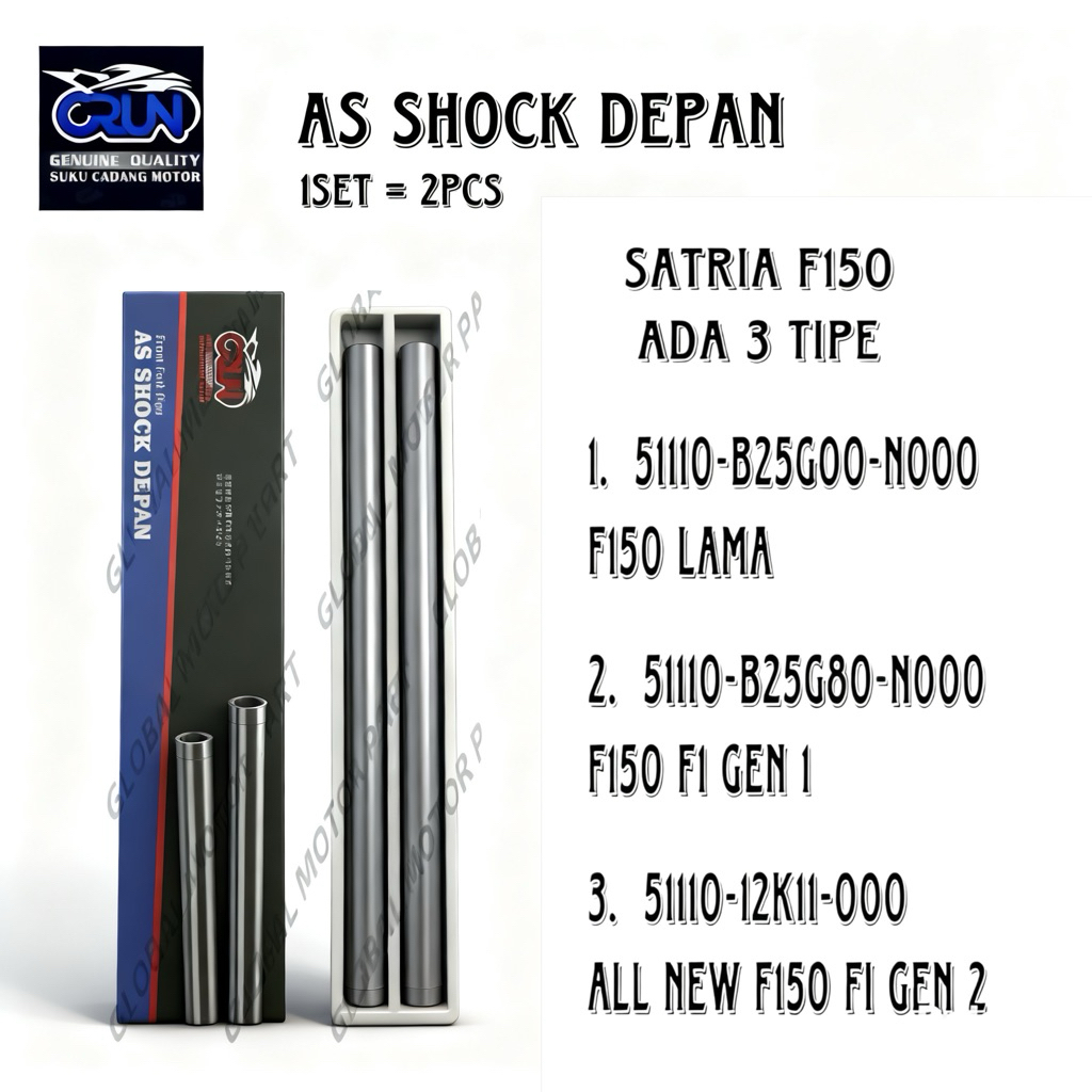 CRUN As Shock / As Shockbreaker Depan Suzuki Satria FU150 OLD Satria FU 150 FI