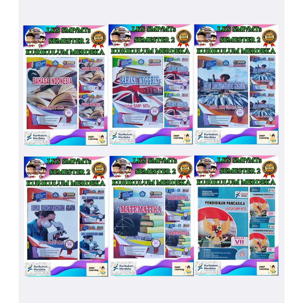 LKS SMP/MTs Kelas 7, 8, 9 Semester 2 Kurikulum Merdeka/ Deep Learning/ Putra Angkasa/ Bahasa Indones