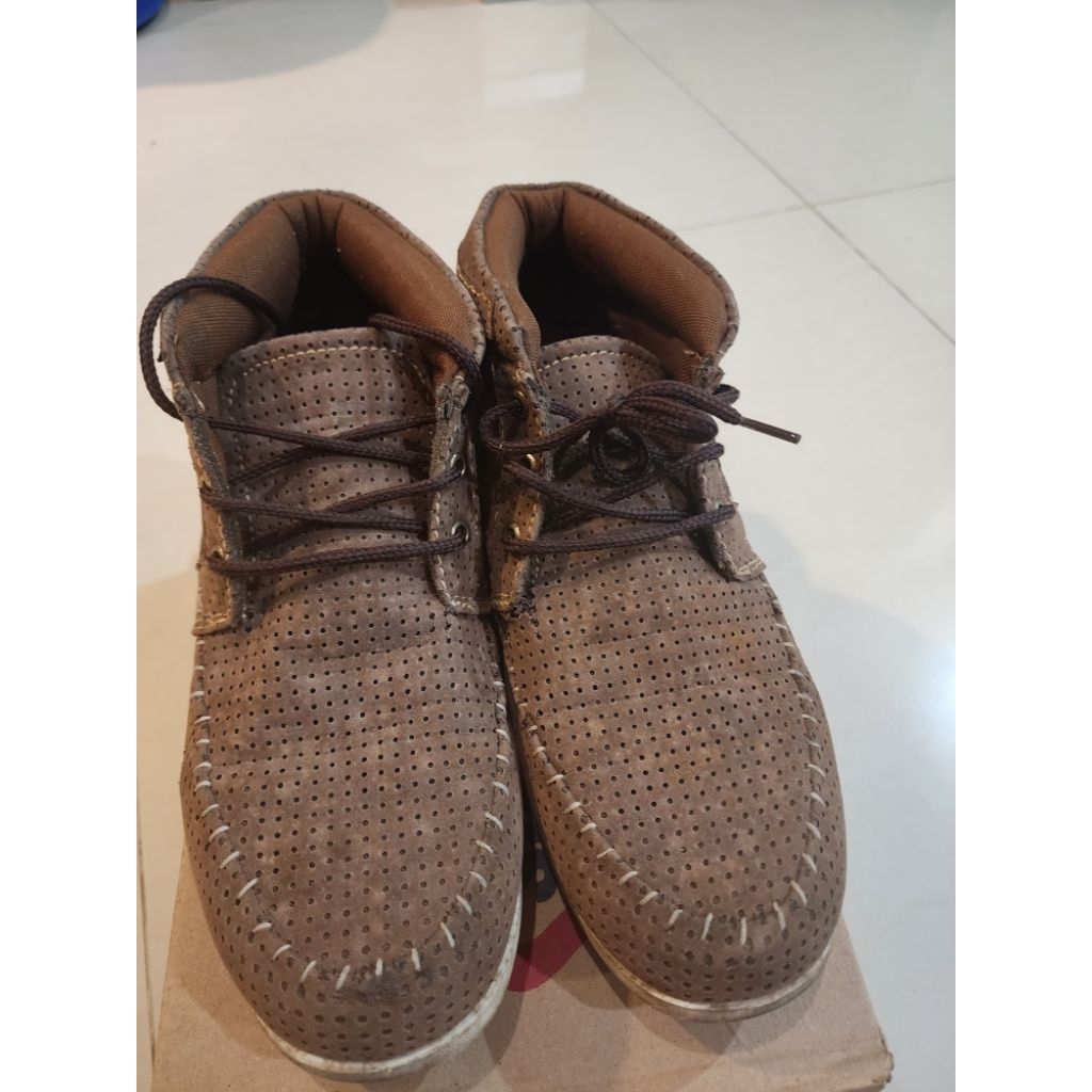 SEPATU LAKI-LAKI PRIA COKLAT MODIS H&L UKURAN 42