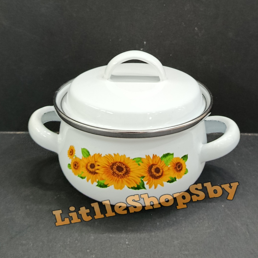 Panci Enamel Kecil Minipot 12cm Sunflower Bunga Matahari