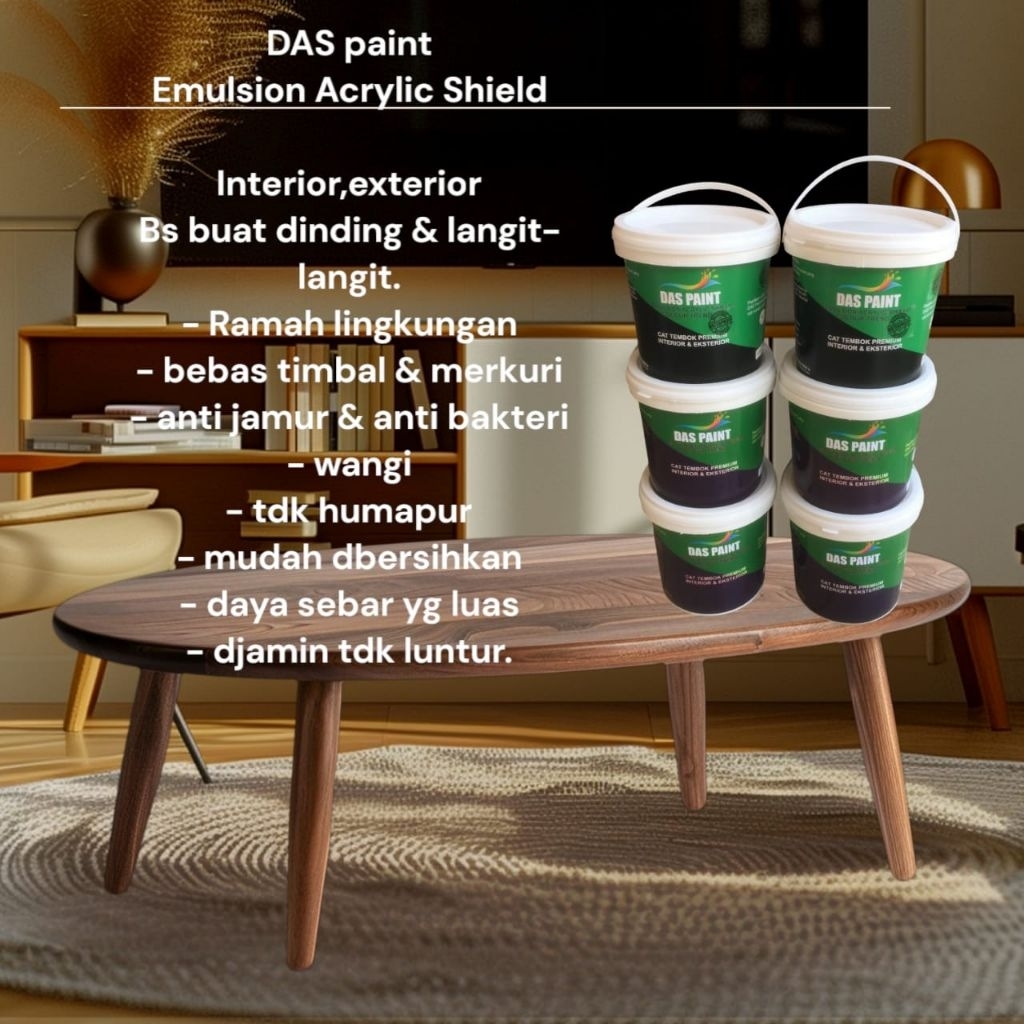cat tembok 10kg das paint premium interior dan eksterior cat tembok wangi kekinian