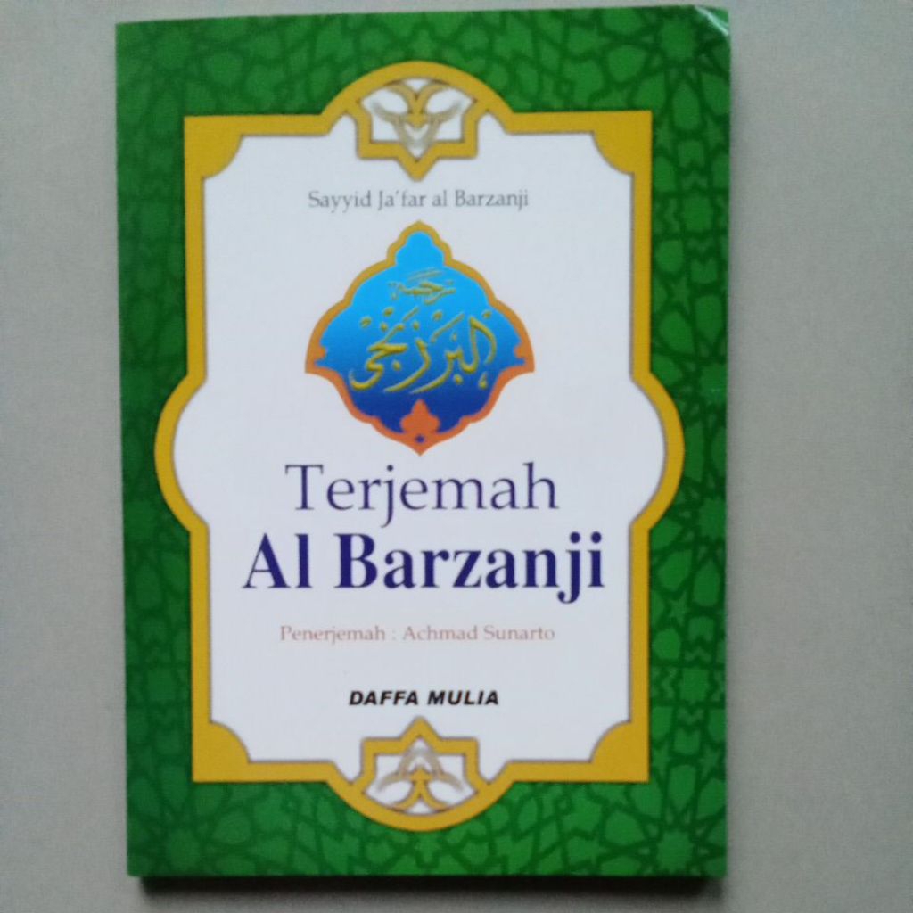 buku terjemahan Al barzanji