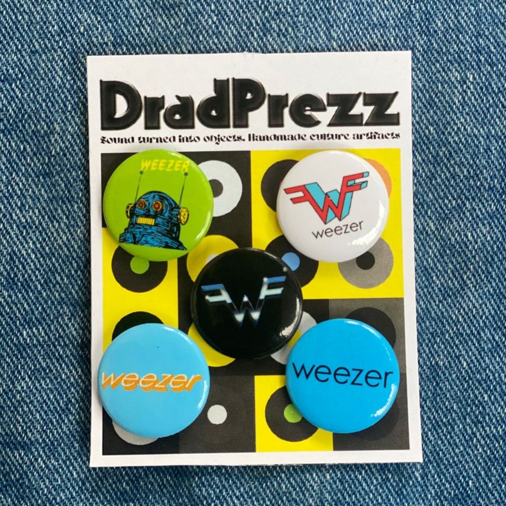 BUTTON PIN PACK WEEZER 25 mm (2.5 cm) | PIN BAND | PIN MUSIC
