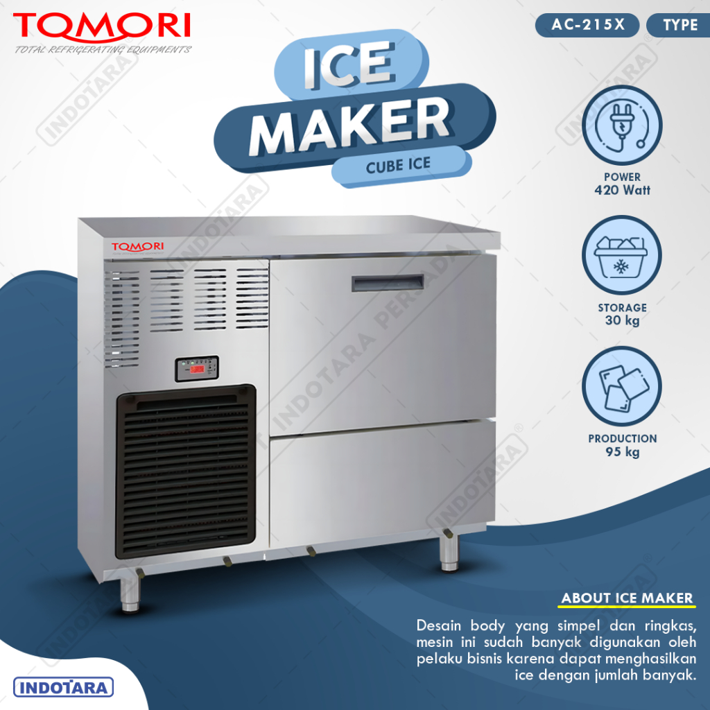 Mesin Pembuat Es Kubus AC-215X Tomori Ice Cube Maker