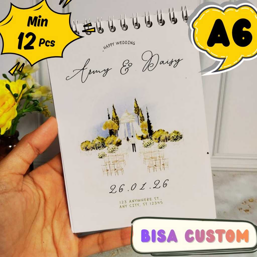 A6 NOTEBOOK CUSTOM NOTES SOUVENIR