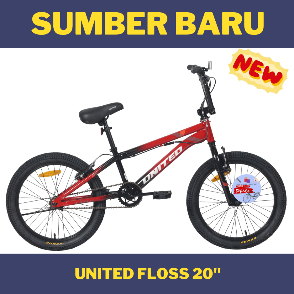 Sepeda Bmx United Floss 20" New Promo