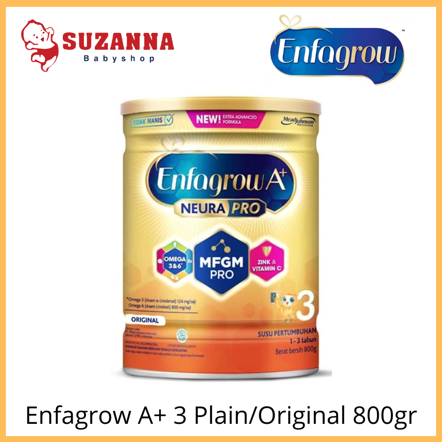 Enfagrow A+ 3 Susu Formula Anak 1 - 3 Tahun - rasa Original Plain 800 gr
