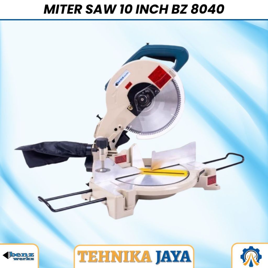 Mesin Potong Aluminium Kayu Sudut / Miter Saw 10" Armature By Benz BZ 8040