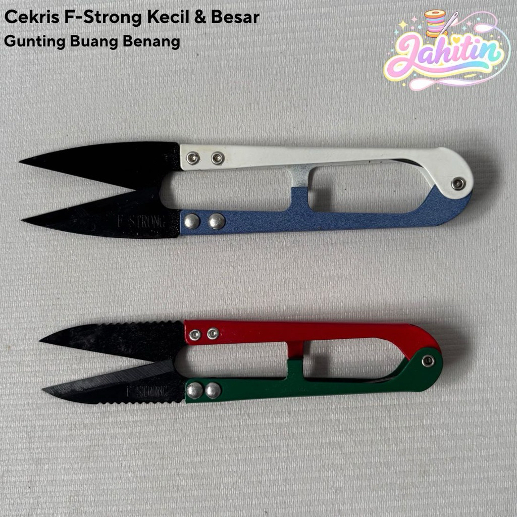 Gunting Cekris - Gunting Buang Benang Besar - Gunting Cekris Gerigi Samping