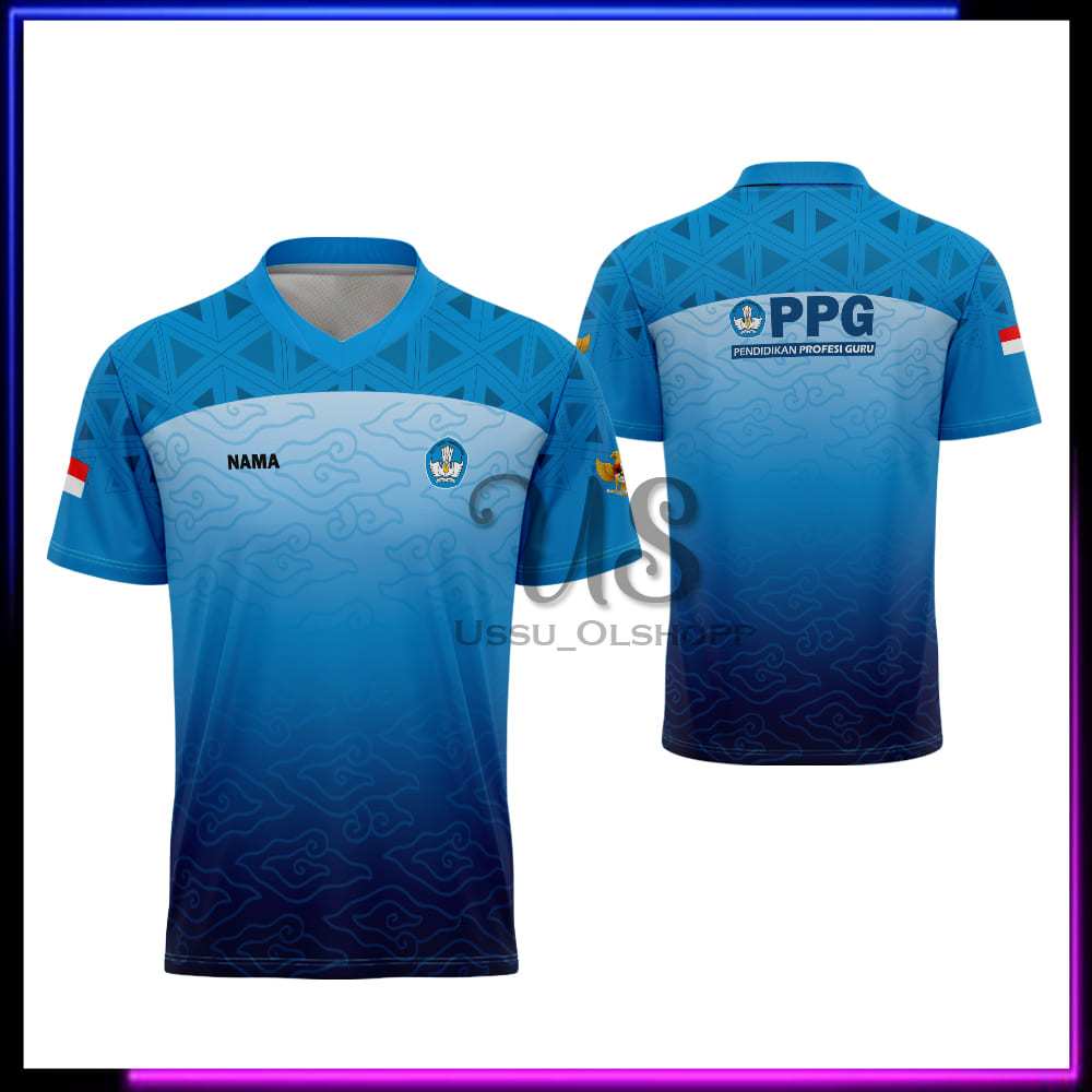 Jersey PPG Guru / Jersey Seragam PPG-Pendidikan Profesi Guru / Kaos Outdoor Seragam PPG Custom Fullp