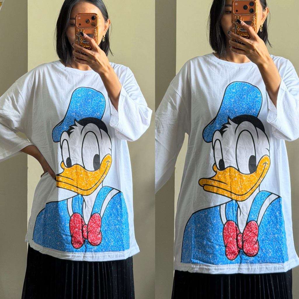 NEW KAOS OVERSIZE LD 120CM TW DONAL PUTIH  PREMIUM