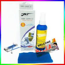 Cleaning Kit set Alat pembersih layar dan lensa 3 in 1 dengan cairan, kuas, dan lap untuk kamera, la