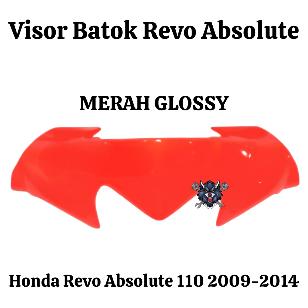 Visor Revo Absolute Batok Atas Revo Absolute 110 th 2009-2014 Merah Glossy