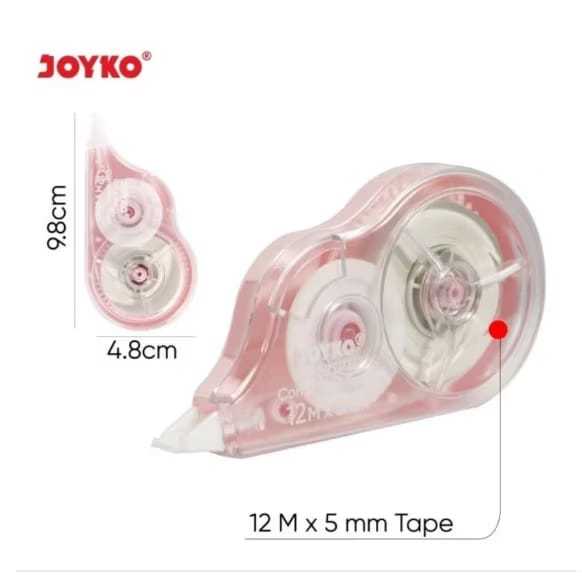 TIPE EX KERTAS / TIPE EX PITA JOYKO CT522 WARNA PASTEL