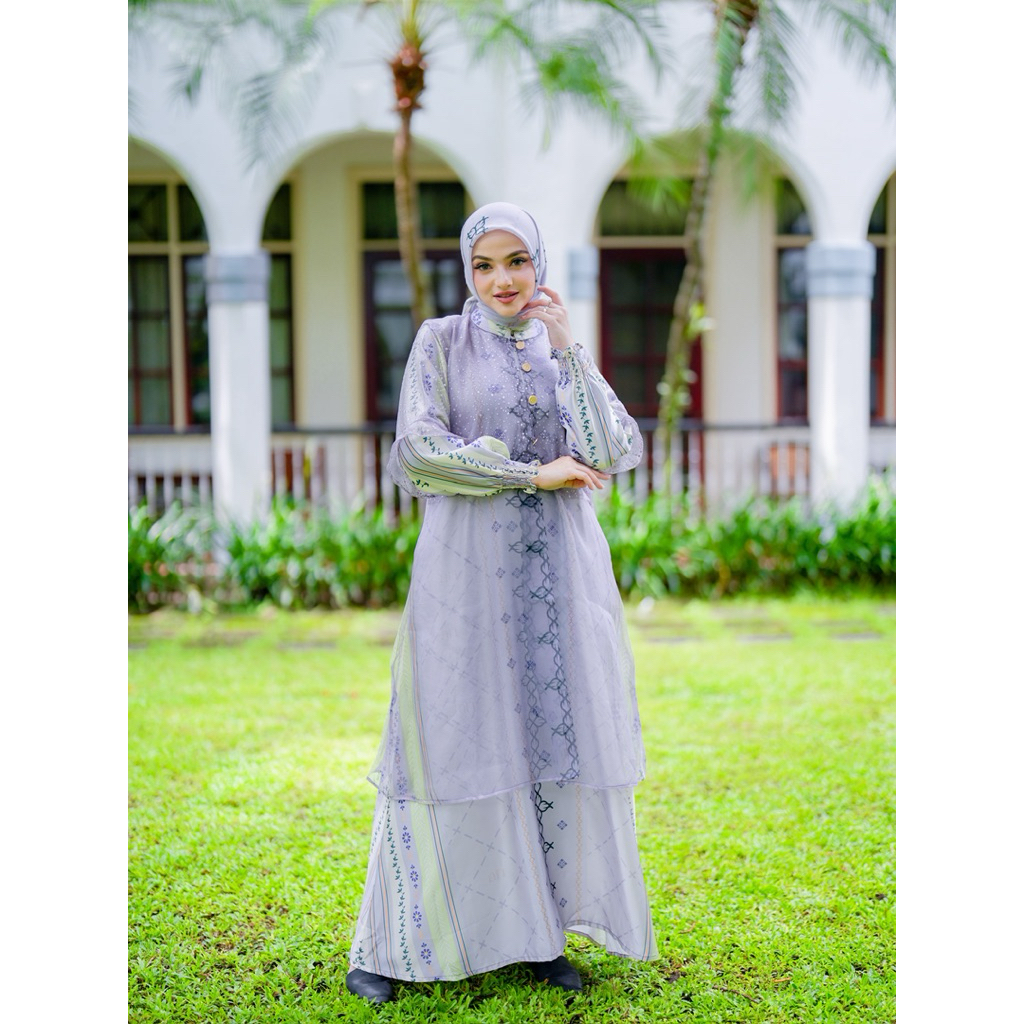 Arinna Baneta Series  by Arinna hijab | Gamis Wanita | Gamis terbaru  | Maxmara Premium mix Tile Sug
