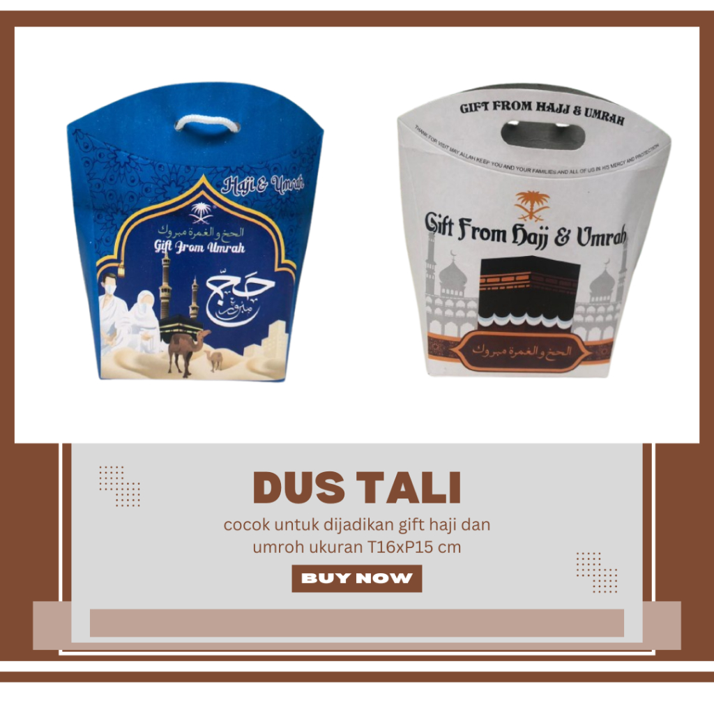 Dus Tali Oleh Oleh haji umroh Gift tas tenteng 1 box isi 50 pcs