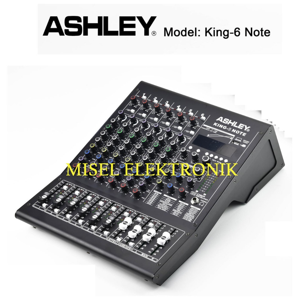 Ashley King-6 Note  Mixer Audio 6 Channel Compressor 199 DSP Bluetooth