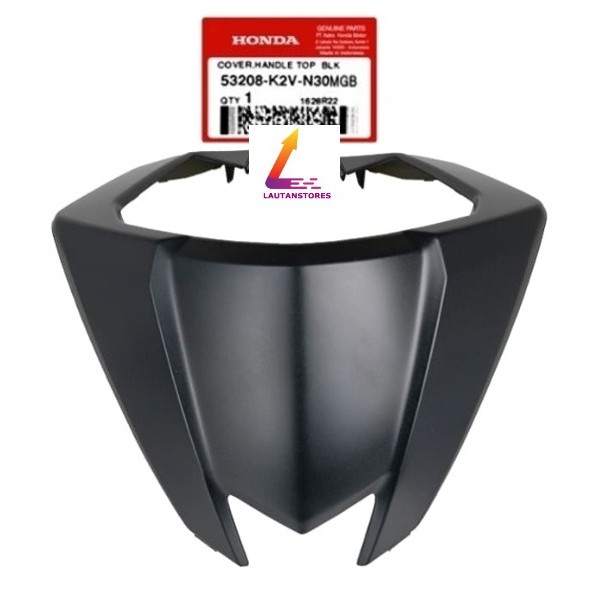 53208-K2V-N30MGB Cover Handle Top Visor Vario 125 LED K2V Hitam DOFF
