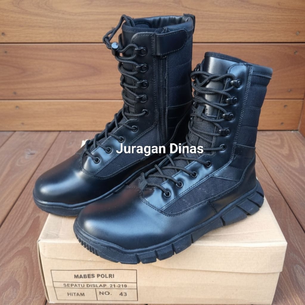 Sepatu PDL Jatah POLRI(Kanvas) asli original pembagian brimob sabhara dalmas