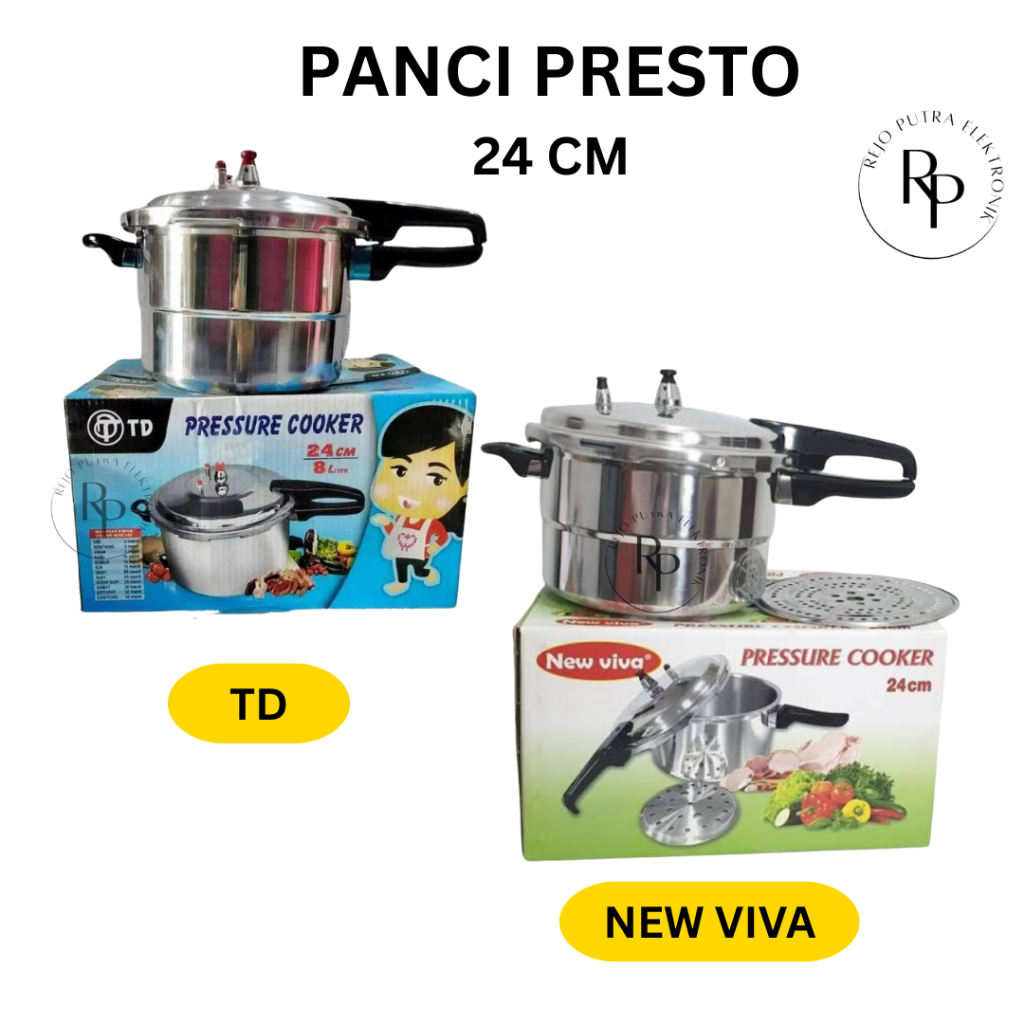 PANCI PRESTO TD 24 CM 8L / NEW VIVA 24 CM 5L PRESSURE COOKER