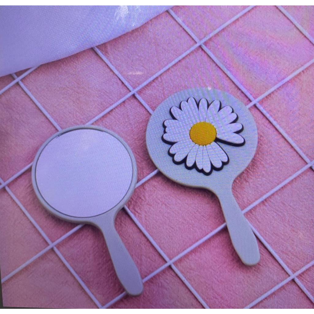 KACA CERMIN GAGANG KARAKTER KECIL MUDAH DIBAWA