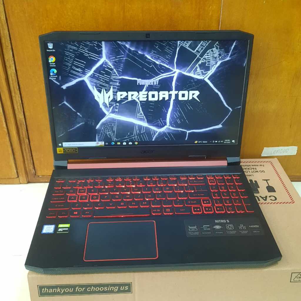 Laptop ACER NITRO 5 - AN515-54, Intel Core i5-9300H, Gen 9Th, ###Doublevga: - UHD Graphics 630, - Nv