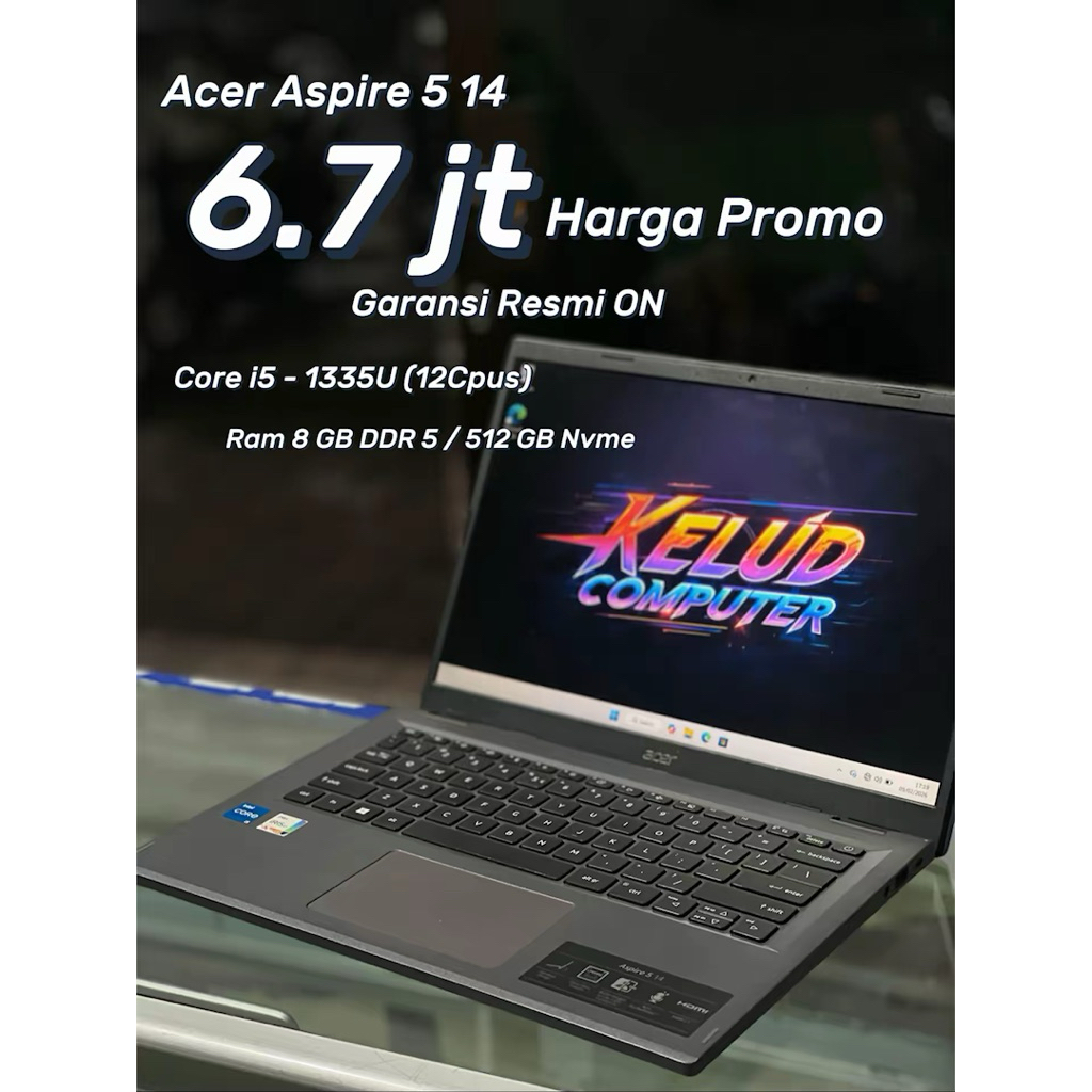 Promo Laptop Acer Aspire 5 Core i5-1335U 8/512