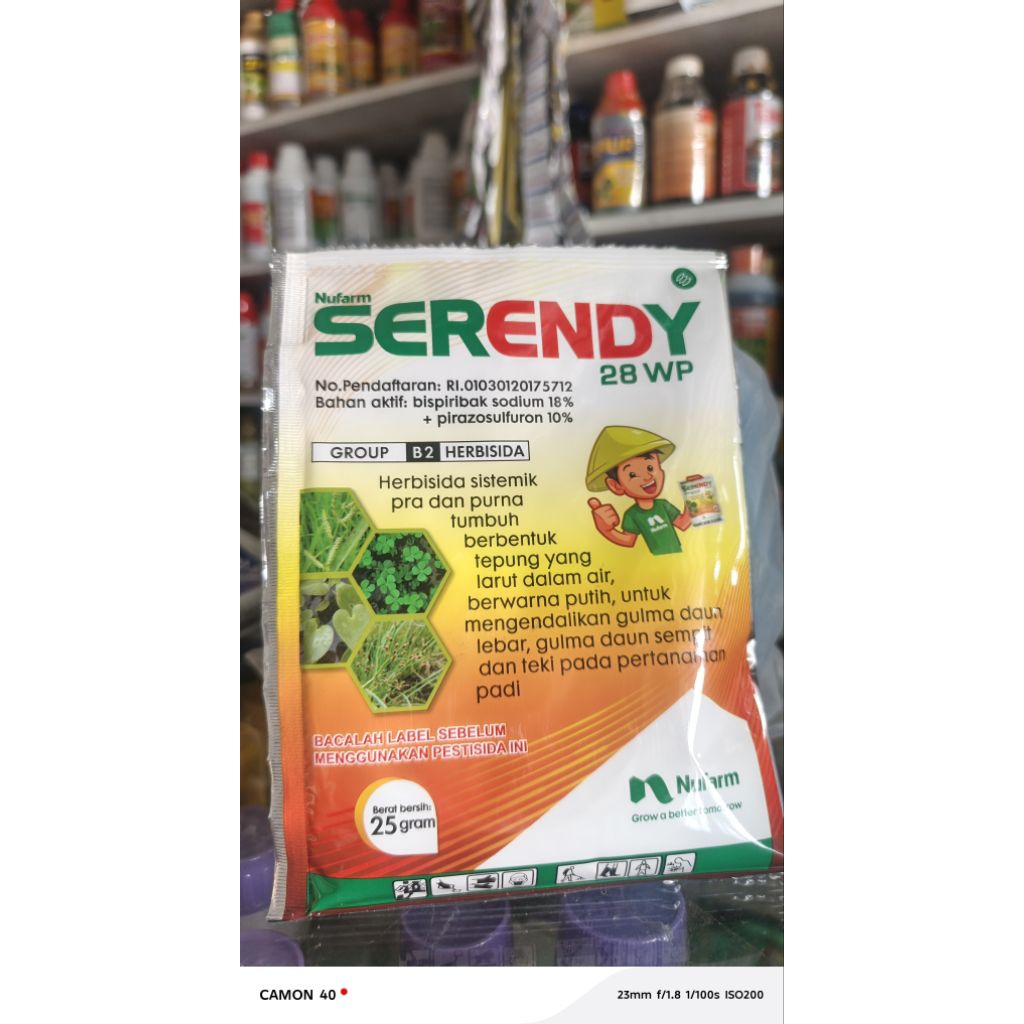 Herbisida serendy pra purna tumbuh padi