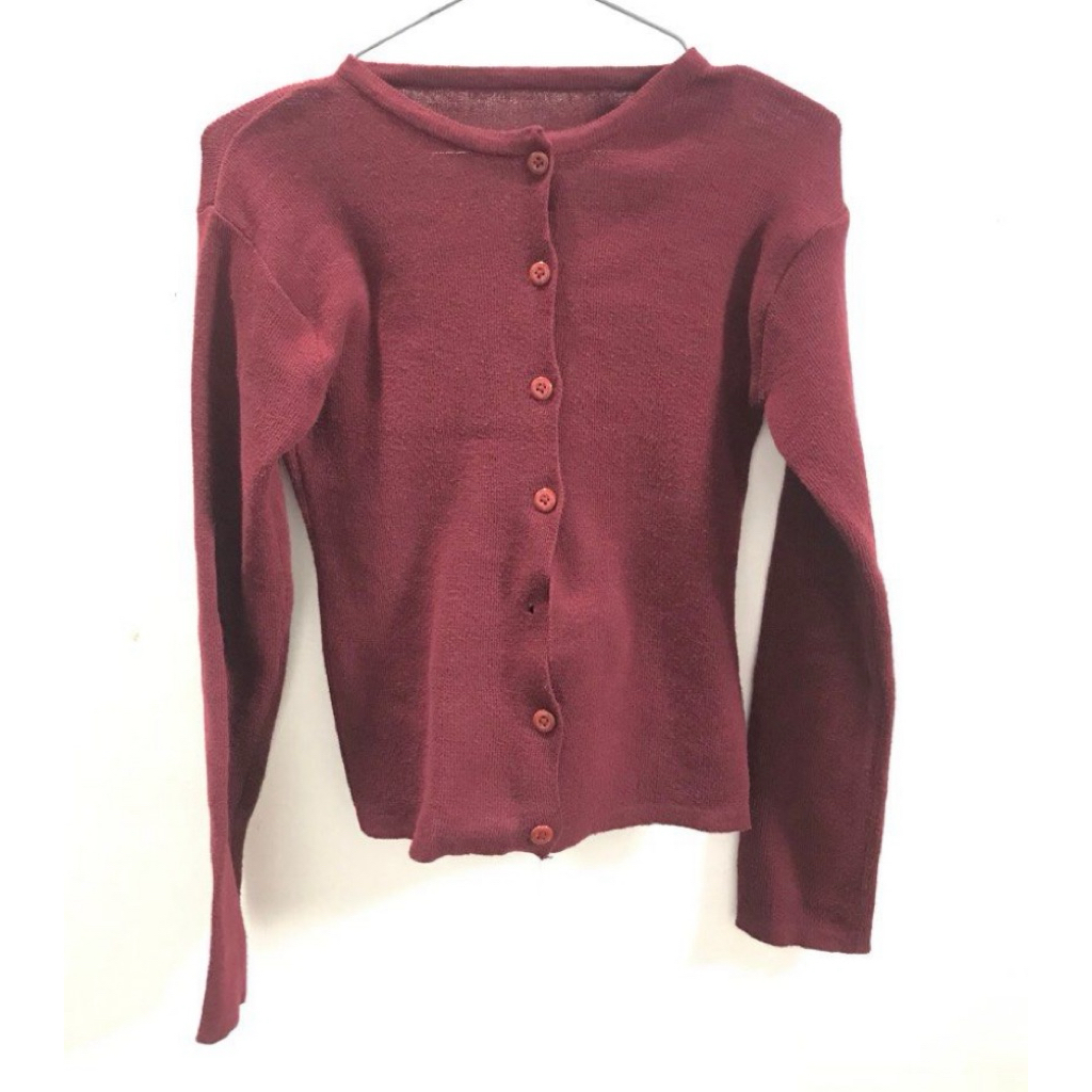 cardigan maroon