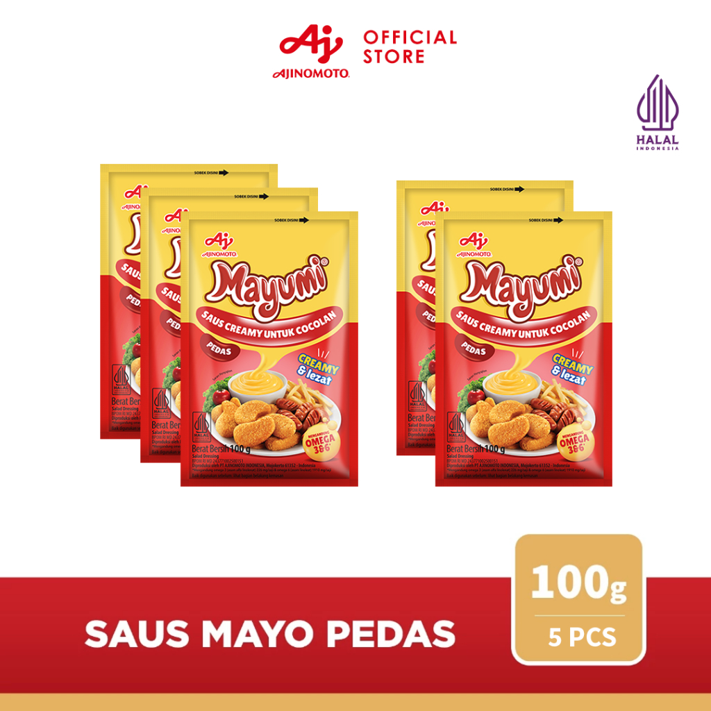 MAYUMI® Mayonaise Saus Mayo Pedas 100g (5 pcs)