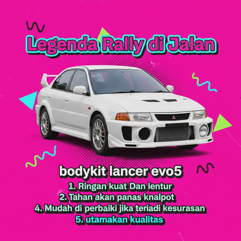 bodykit mitsubishi lancer evo5 body kit lancer evo 5 1998 1999