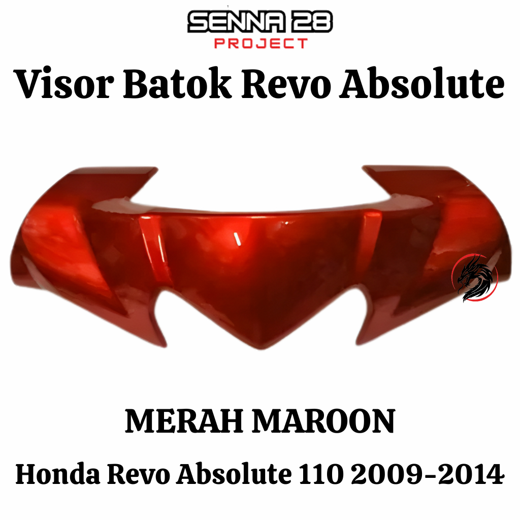 Visor Revo Absolute Batok Atas Revo Absolute 110 th 2009-2014 Merah Maroon