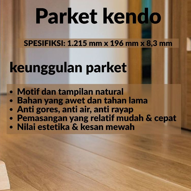 lantai parket kendo motif kayu