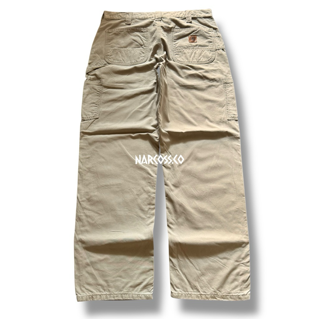 2018' Carhartt Carpenter Pants B151-TAN Loose Original Fit Made in Nicaragua  kode - K348 size 35-36