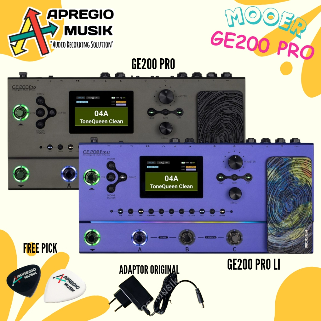 Mooer GE200 PRO GE 200 PRO GE200 PRO Li Amp Modeling & Multi Effects Processor