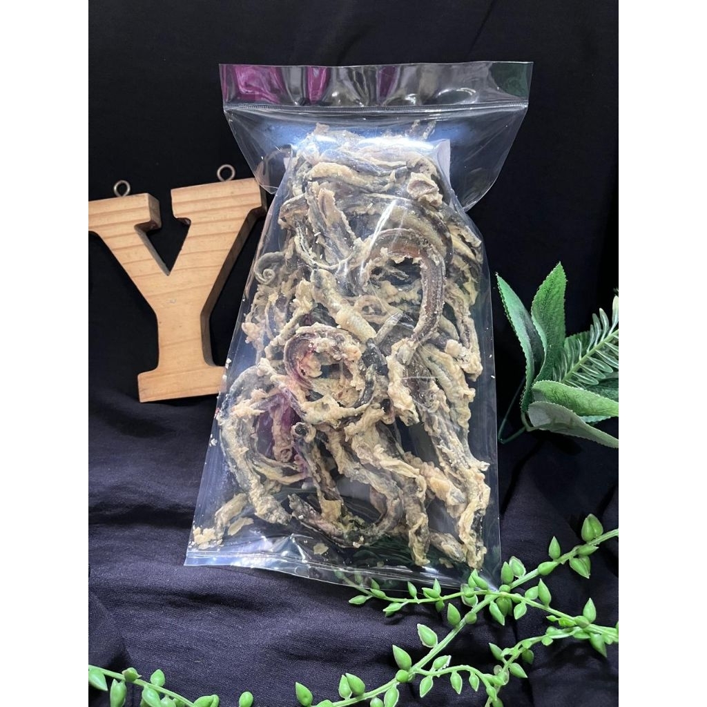 ready stock keripik belut renyah khas klaten