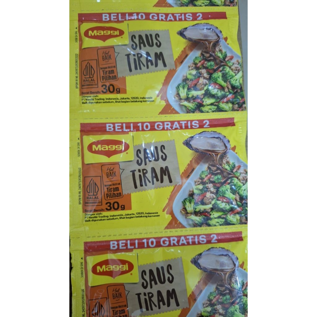 MAGGI Saos tiram Shacet 30gr Dapat 4Renceng dan 6Renceng