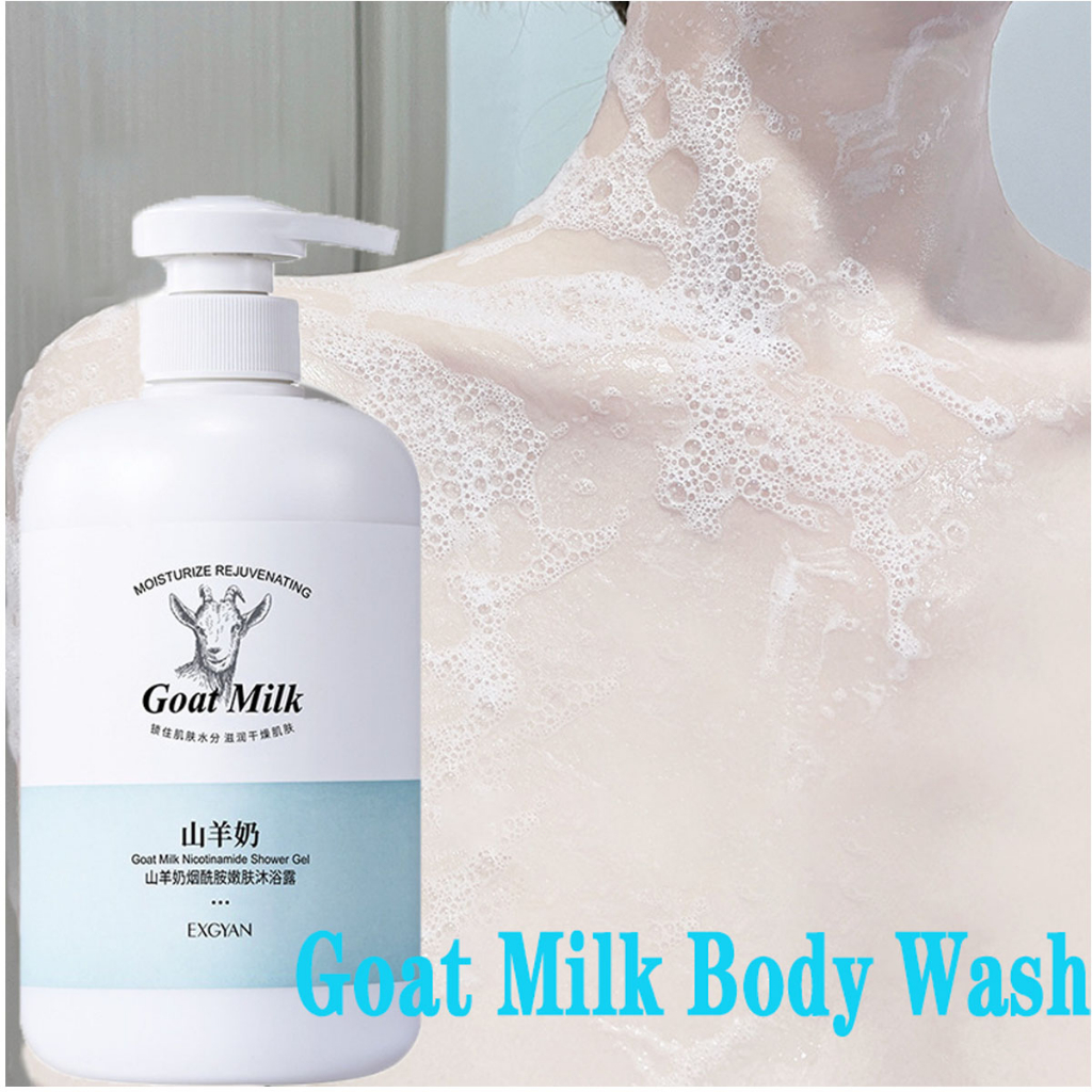 Sabun Goat Milk original Sabun Niacinamide Body Badan Sabun Mandi Cair Shower Gel adsorpsi Whitening