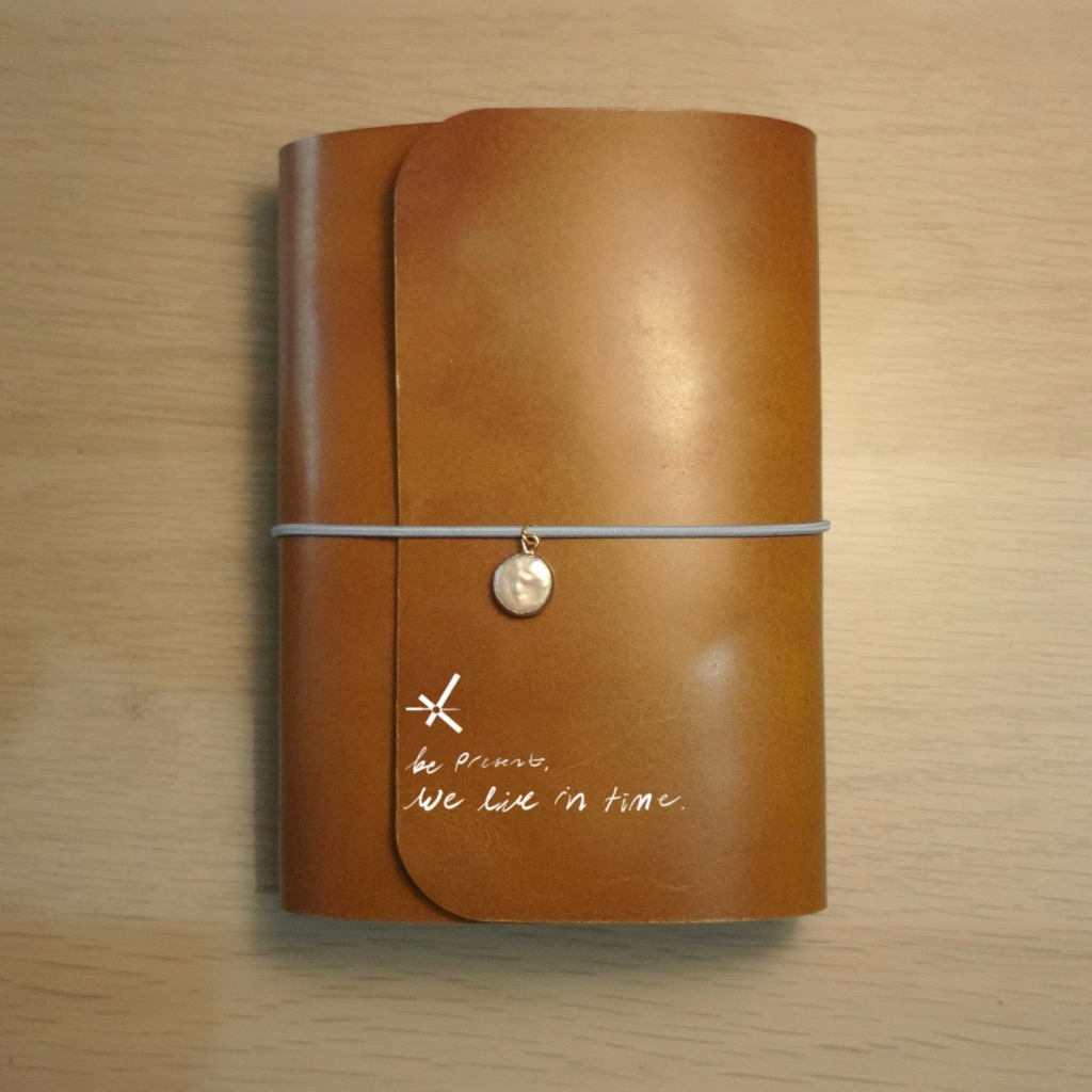 A6 local leather travelers journal jurnal kulit asli coklat brown red merah blue navy notebook folio