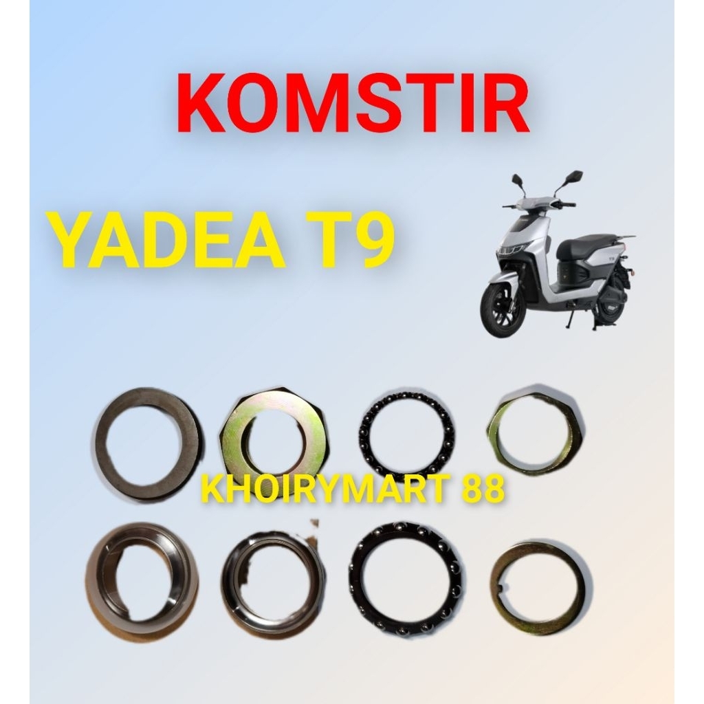 komstir sepeda listrik yadea t9 komfork headset kones yadea t9