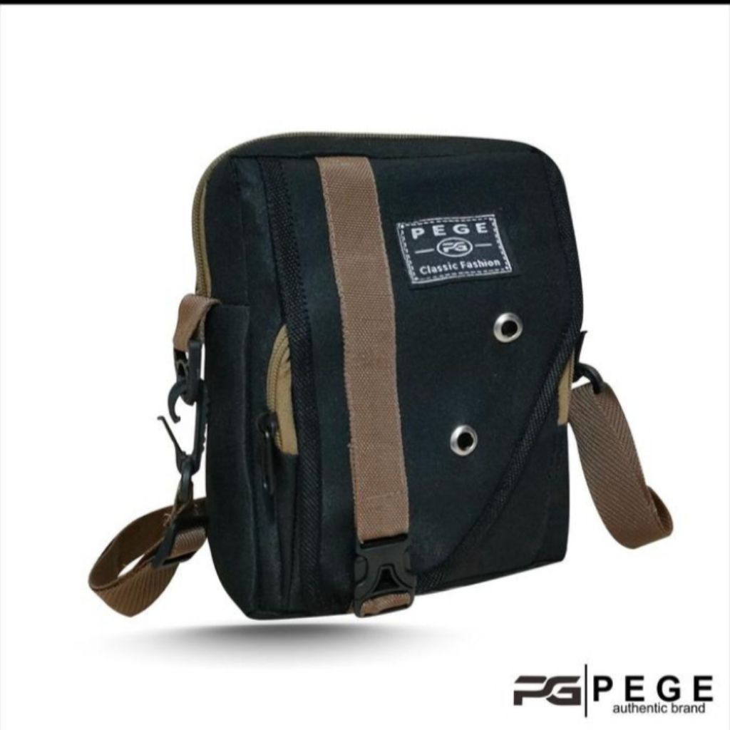 Tas Selempang Pria PEGE Nataka - Hitam